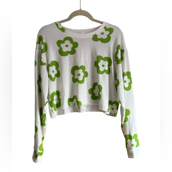NWT LE LIS FLOWE POWER CROPPED TEE - Picture 1 of 3